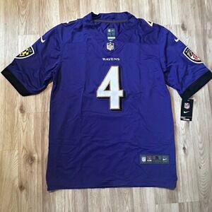 Nike Baltimore Ravens Purple #4 Football Jersey
